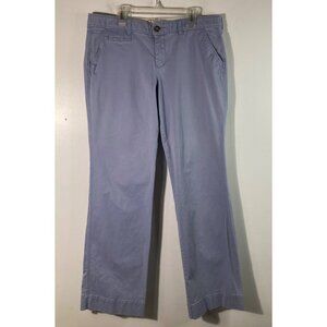 Womens Y2K Old Navy Boot Cut Khakis Light‎ Blue Low Rise 10 Cotton Spandex